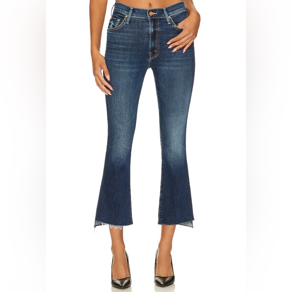 Mother denim the insider crop step fray